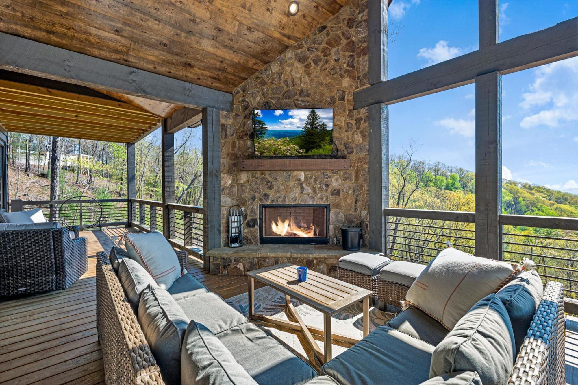 Mountain Air - Luxury Mountain View Cabin Blue Ridge Exterior photo